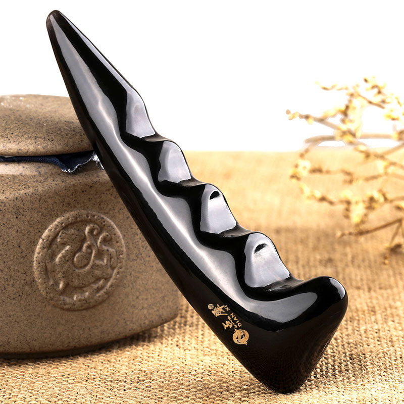 点犀天然水牛角点穴棒实心足底腿部全身按摩器送老公爸爸生日礼物