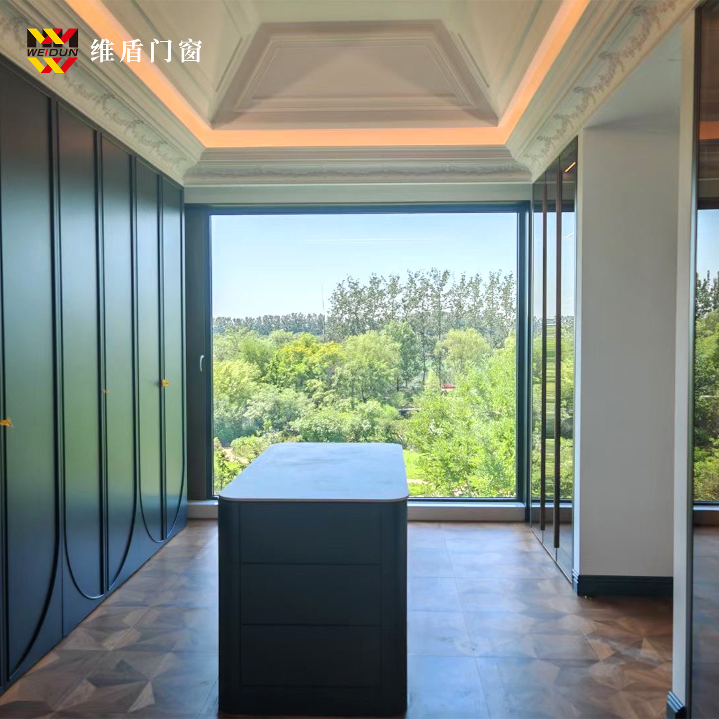 维盾vf75 微通风系统窗 微通风隔音窗 微通风落地玻璃窗 观景窗