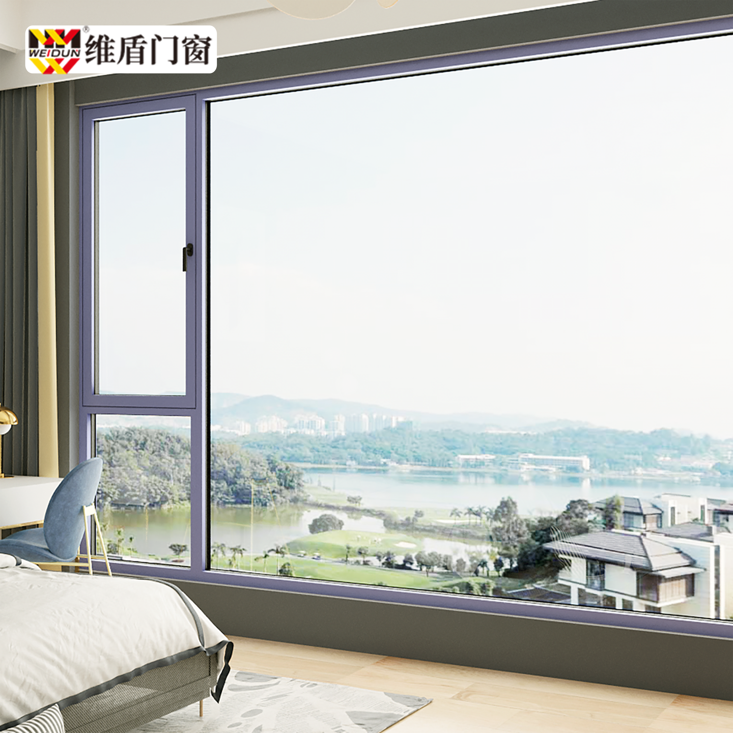维盾vf90系统窗 断桥铝门窗  可定制窗 封阳台窗 窗户 高隔热