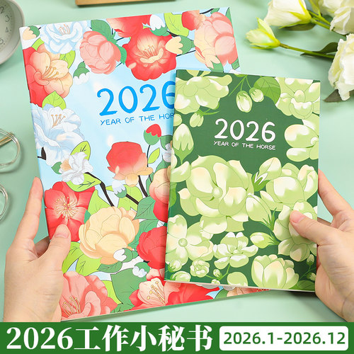 2026工作小秘书每月计划一天一格