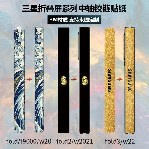 fold2/3/4/5/6中轴铰链贴纸贴膜