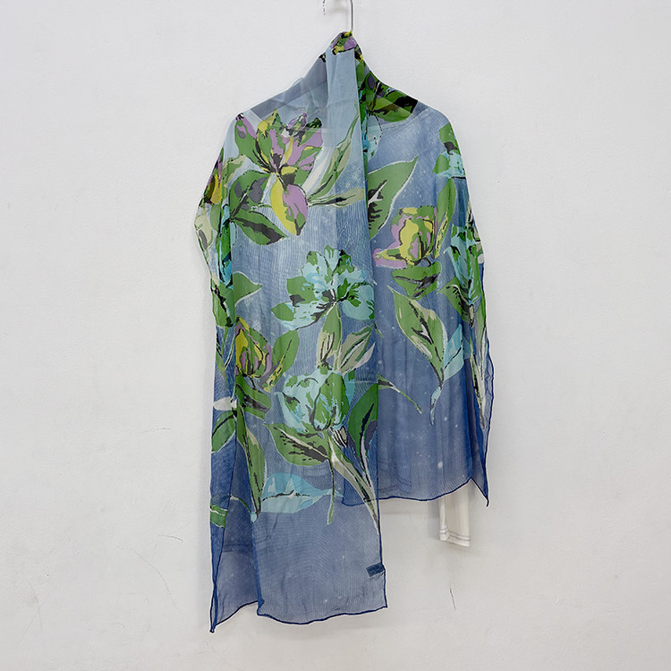 多色入 2件包邮 外贸瑕疵真丝围巾 桑蚕丝丝巾披肩女秋冬84