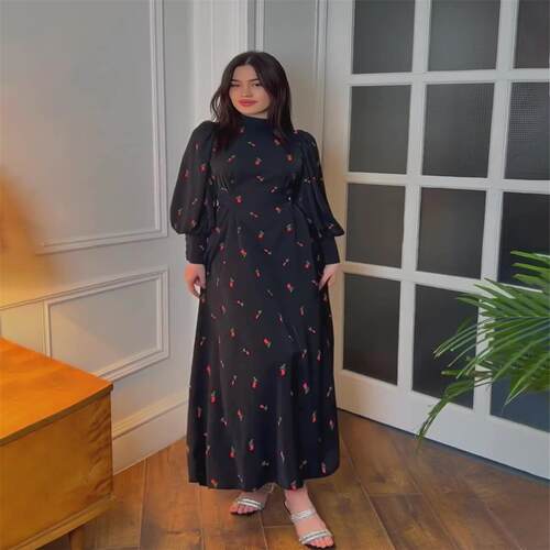 Satin sexy hollow backless lace up dress春季温柔风宽松系带小