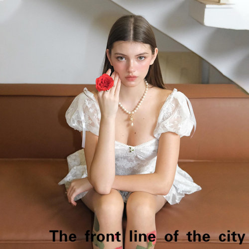 RetroPrintHolidayStraplessDres