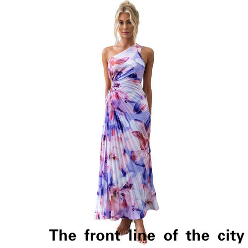 SexySplitBubbleSleeveTiedDress