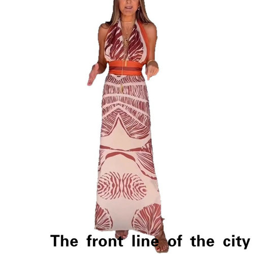 SexySplitBubbleSleeveTiedDress