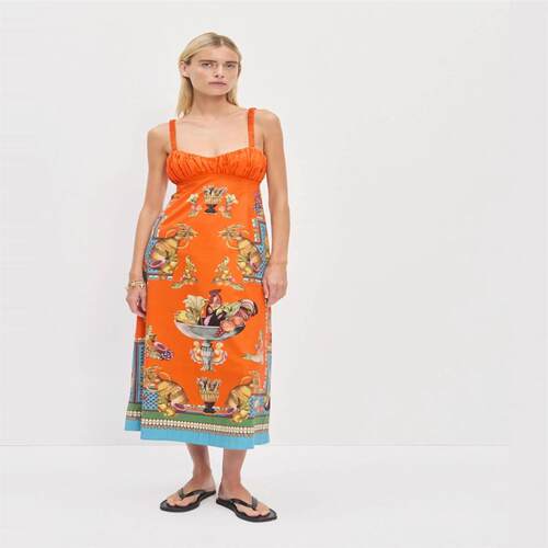 Printed V-neck Bubble Women's Chiffon Dress亚马逊女装爆款夏
