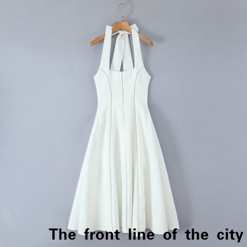PrintedneckhangingV-neckvacati