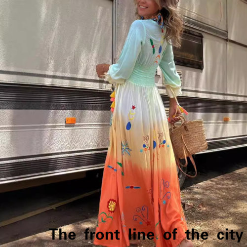 SexySplitBubbleSleeveTiedDress