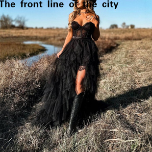 sexy hip hugging Lace 新款 fit dress夏季 重工鱼骨网纱蕾丝 slim