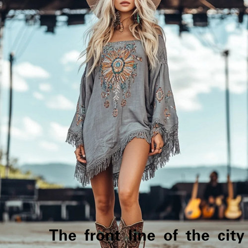 SexySplitBubbleSleeveTiedDress