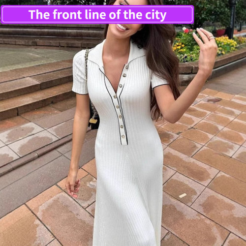 SexydeepVruffledslitdress翻领