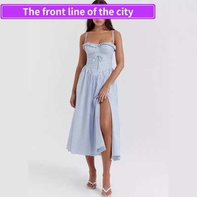 Strapslimmingpartyslitsexylong