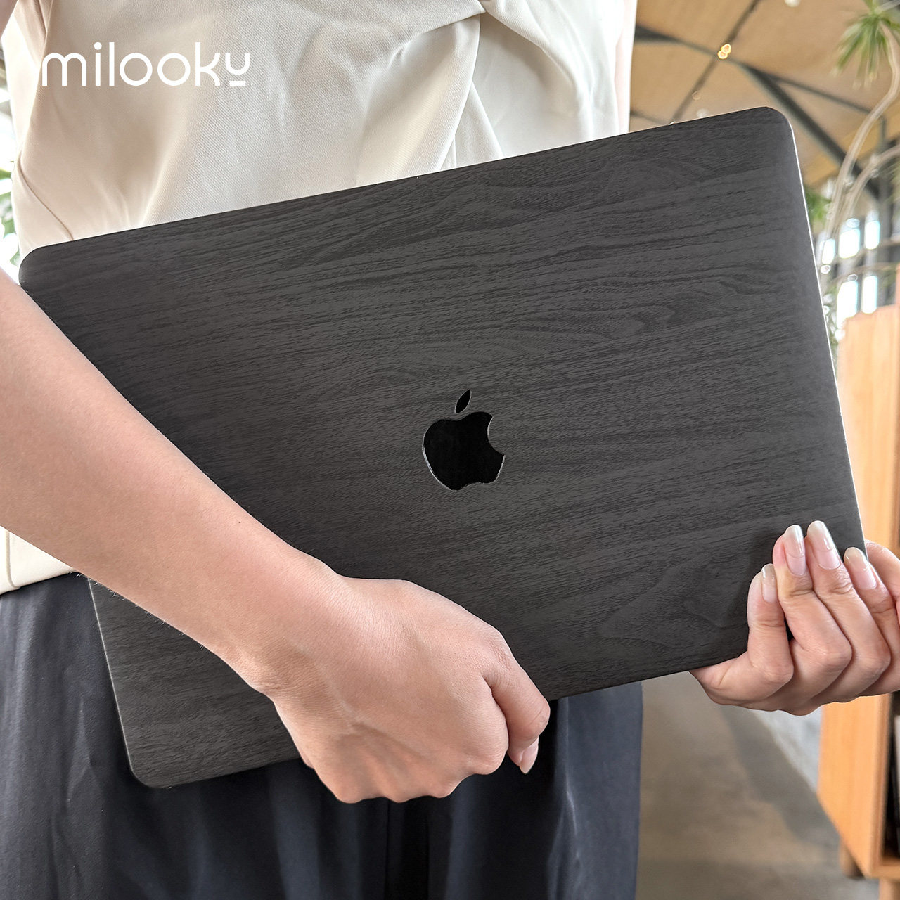小众2026款黑色木纹macbookair保护壳M5适用苹果笔记本neo电脑壳macbookpro保护套M4pro16皮壳pro14M3M2外壳