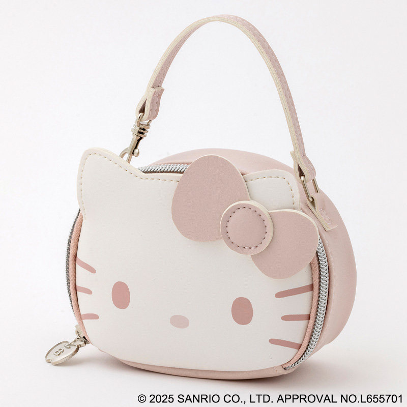 樱子日本购HELLO KITTY × BRILMY蝴蝶结迷你手拎包挂包化妆包粉