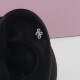 F136钛合金新款 镶钻四叶草耳钉M0.9内螺旋1.0mm甜美耳骨耳垂钉
