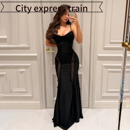 SexyV-neckstrapslimsatindress