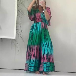 beach vacation slim Sexy suspender out fit dress夏 hollowed