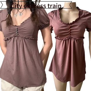 embroidered sequined dres春秋性感抽皱木 neck sexy Women