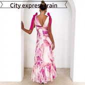 sexy dress现货年夏款 slim party Embroidered fit lace 系带