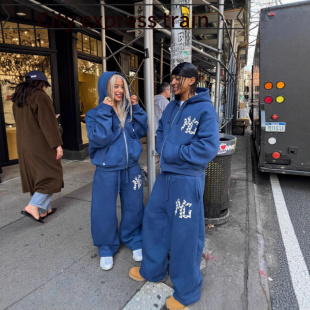Loose hoodie casual sports suit衣男女款休闲宽松复古开衫外套