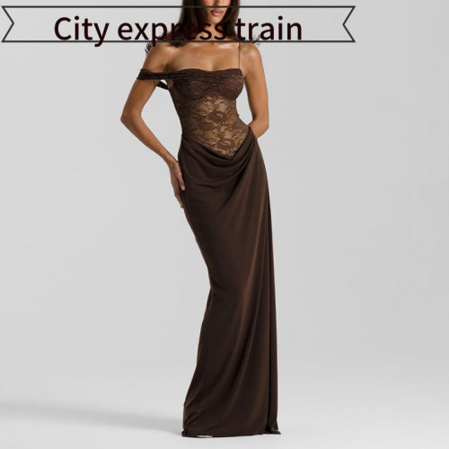 SexyV-neckstrapslimsatindress