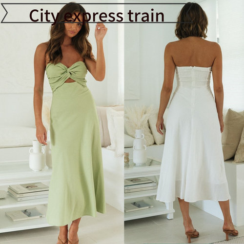 ecklongbubblesexydress专供纯色