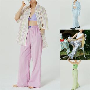 Split Vacation Sex Dress女装 休闲街 Seaside 条纹阔腿长裤 Beach