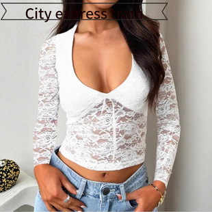 slim pleated fit dress风秋冬性感修身 系带 Sexy 镂空长袖 hollow