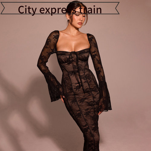 SexyV-neckstrapslimsatindress