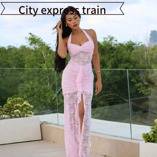SexyV-neckstrapslimsatindress