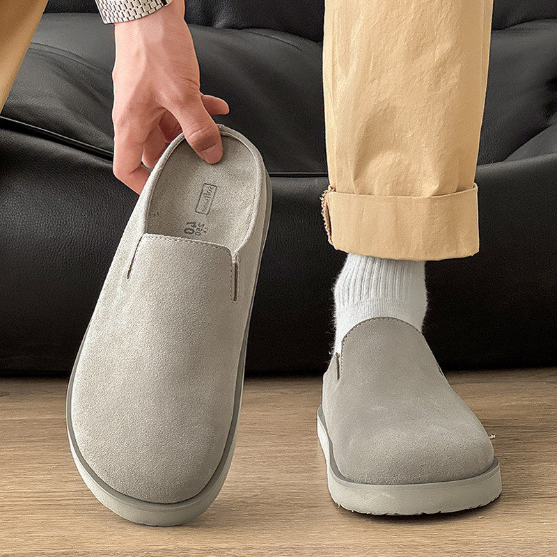 【商场同款】2025新款勃肯鞋男款一脚蹬半拖鞋潮牌穆勒鞋包头凉拖