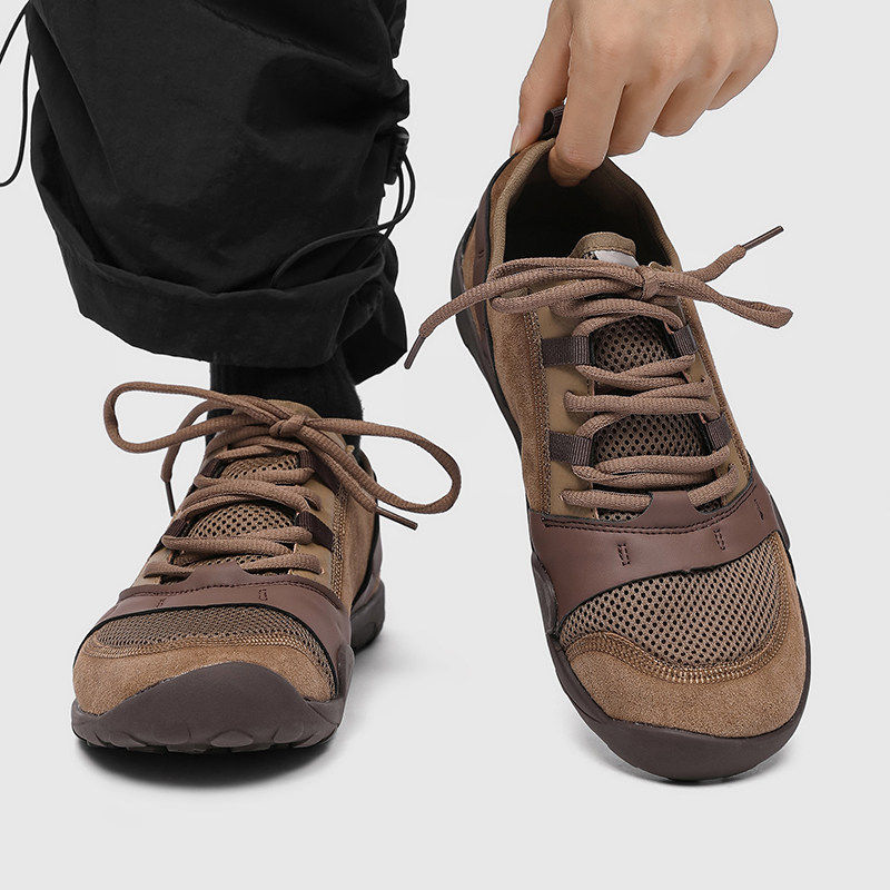 【商场同款】平底赤足鞋新款软底拼色网眼透气户外男鞋女弹力高级,流行男鞋,时尚休闲鞋,淘宝优惠券,粉丝福利购,淘宝优惠卷