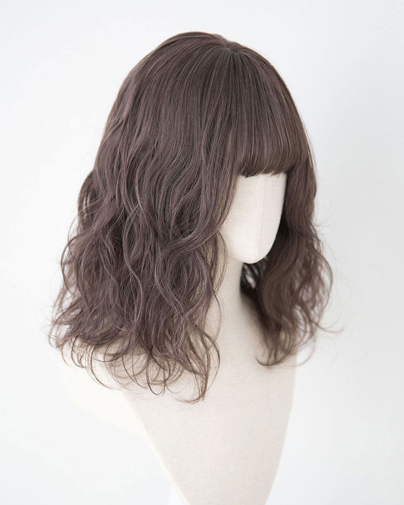 新品brightlele日系蓬松空气感可爱蛋卷假发 锁骨卷发女轻薄修脸