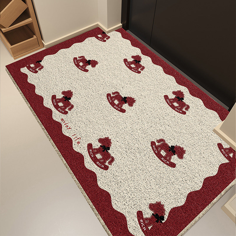 入户门地垫2026新款马年玄关家用地毯进门新年脚踏垫丝圈耐脏防滑,居家布艺,入户地垫,淘宝优惠券,粉丝福利购,淘宝优惠卷