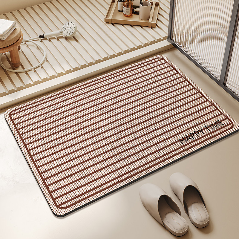 卫生间地垫硅藻泥吸水垫速干耐脏防滑垫家用厕所门口脚垫浴室门垫,居家布艺,家用脚垫,淘宝优惠券,粉丝福利购,淘宝优惠卷