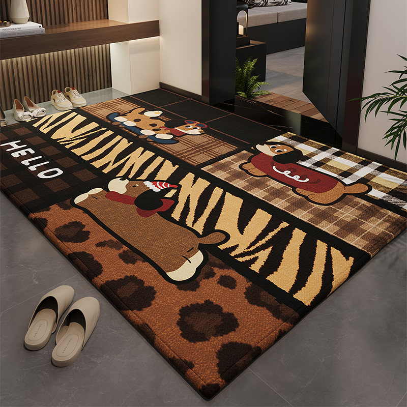 2026新款进门地垫入户门垫复古美式卡通室外门口防滑脚垫喜庆地毯,居家布艺,入户地垫,淘宝优惠券,粉丝福利购,淘宝优惠卷
