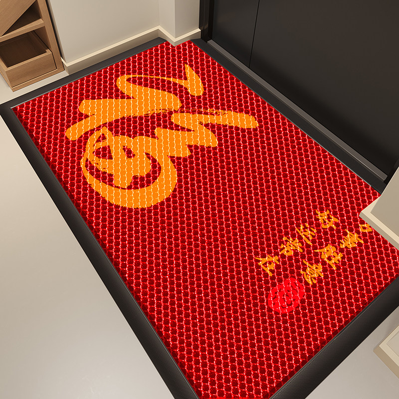 入户门地垫家用喜庆福临门口弹力网集尘门垫耐脏防滑脚垫子可裁剪,居家布艺,入户地垫,淘宝优惠券,粉丝福利购,淘宝优惠卷