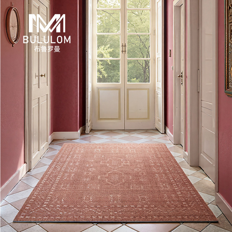 羊毛进口地毯客厅2025新款免洗可擦法式卧室复古高级轻奢中古波斯