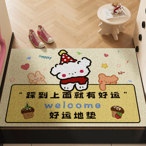 好运！2025新款丝圈入户地垫