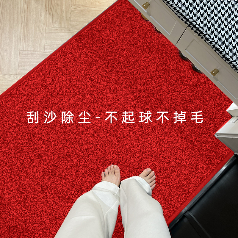 2025新款家用红色喜庆入户门地垫