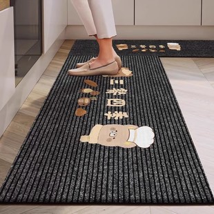 厨房专用防滑防油地垫2025新款 家用免洗脚垫地毯卡通耐脏吸水垫子