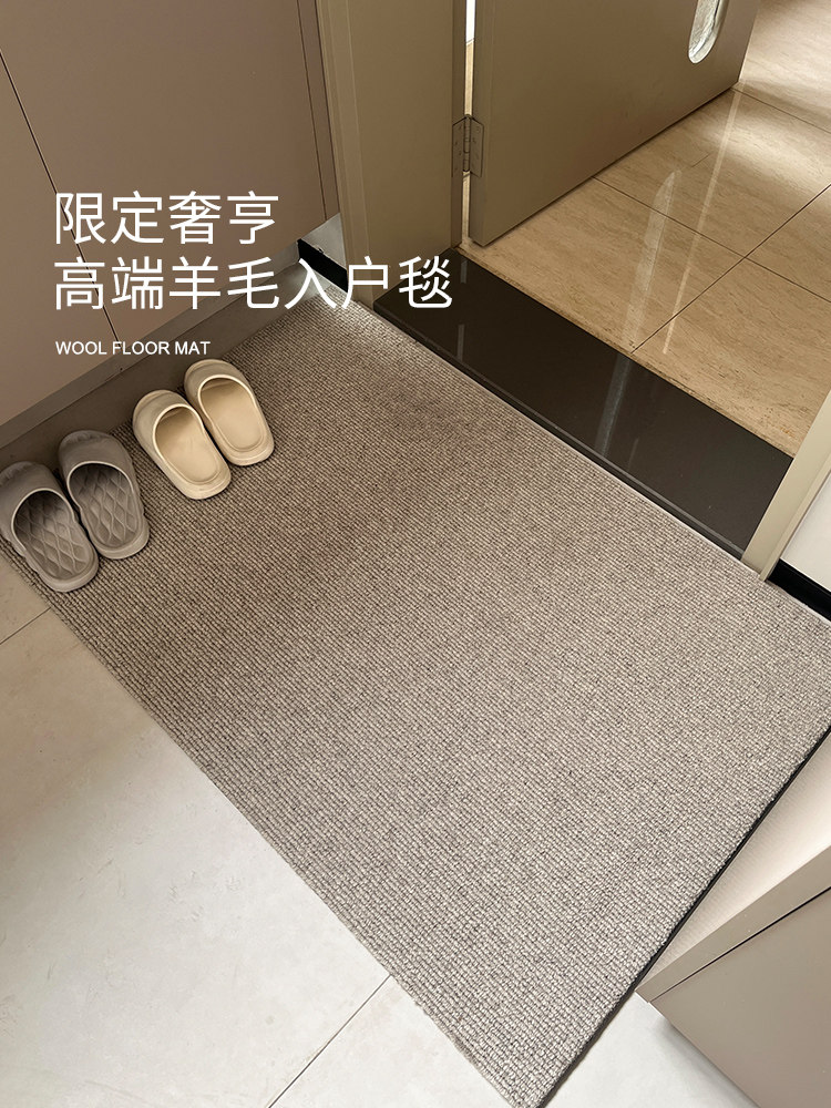 羊毛入口门地板垫2025新的无障碍豪华地毯高档入口门垫入口门脚垫