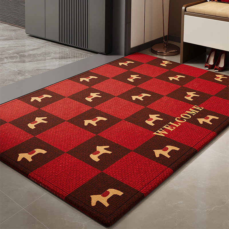 2026新款入户门地垫红色地毯家用门口进门门垫防滑马年入户垫脚垫,居家布艺,入户地垫,淘宝优惠券,粉丝福利购,淘宝优惠卷