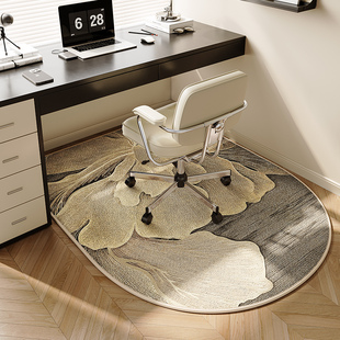 电脑椅子地垫书房学习桌滑轮座椅转椅垫子电竞卧室床边梳妆台地毯