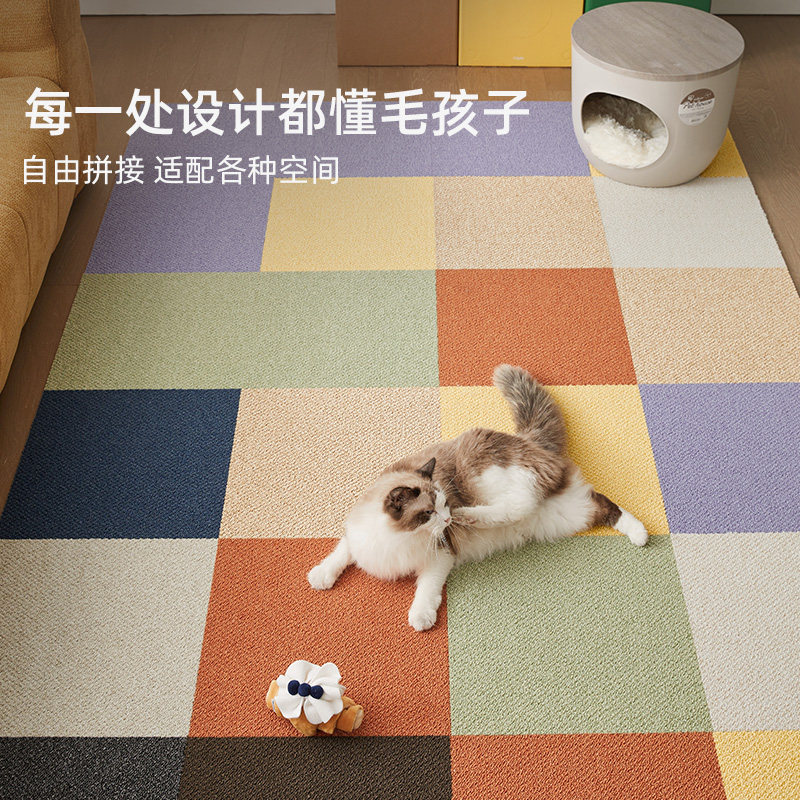 可拆洗高品质宠物模块地毯客厅沙发儿童宠物地垫防滑隔音拼接地毯