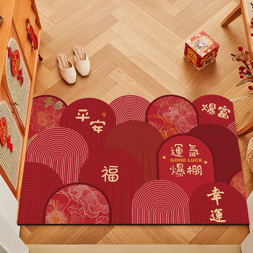 入户门地垫2025新款喜庆新年地毯