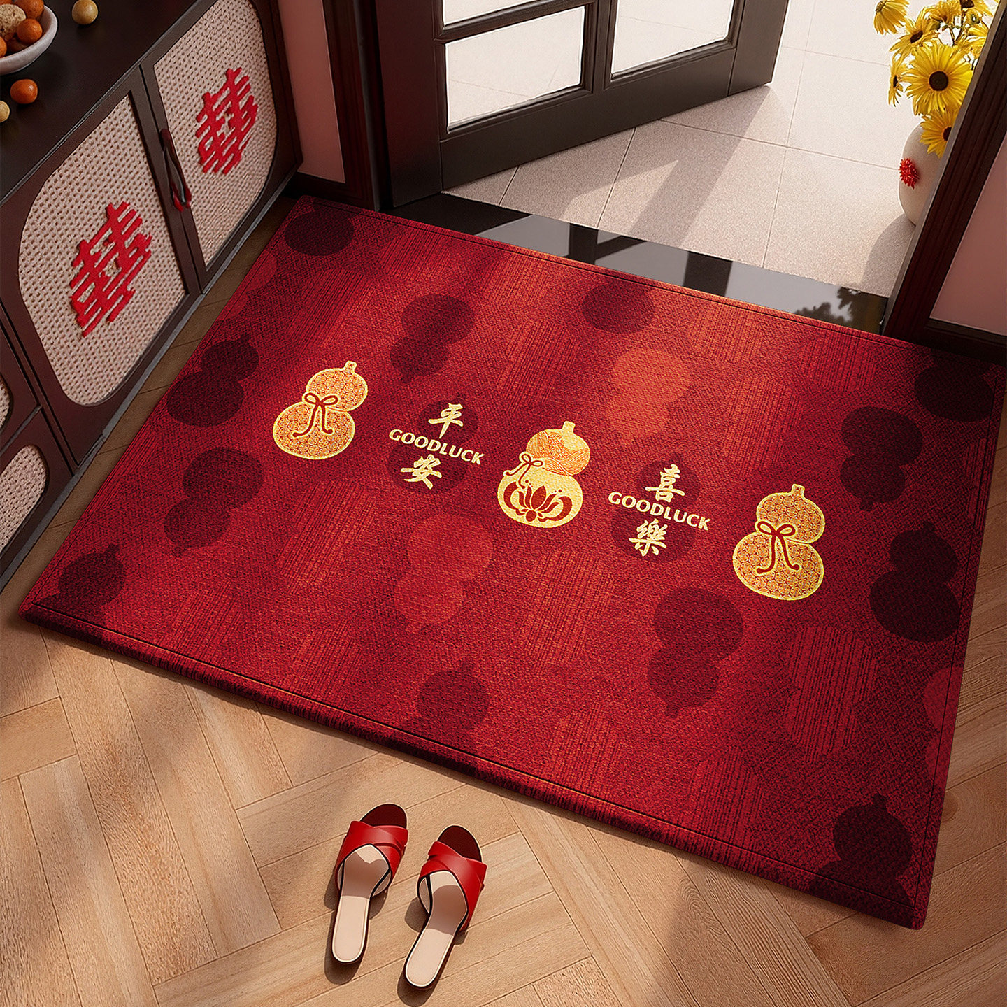 新年入户门地垫进门地毯高级门垫2026马年门垫玄关客厅脚垫可定制,居家布艺,入户地垫,淘宝优惠券,粉丝福利购,淘宝优惠卷