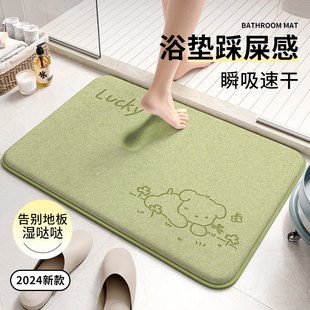 卫生间吸水地垫浴室脚垫进门口防滑门垫加厚耐脏免洗垫子 2026新款
