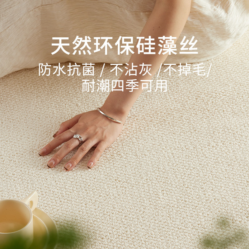 客厅地毯法式防水防污抑菌
